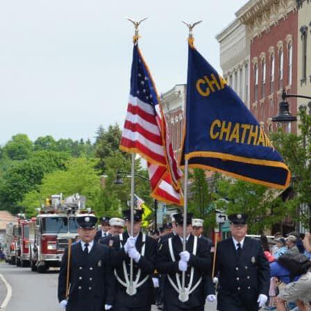 Marching in the 2021 Memorial Day Parade in Chatham
